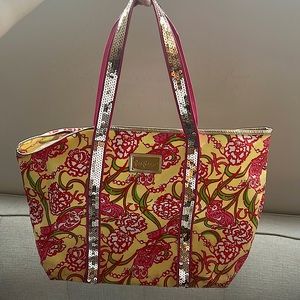 Lilly Pulitzer Chi Omega tote bag